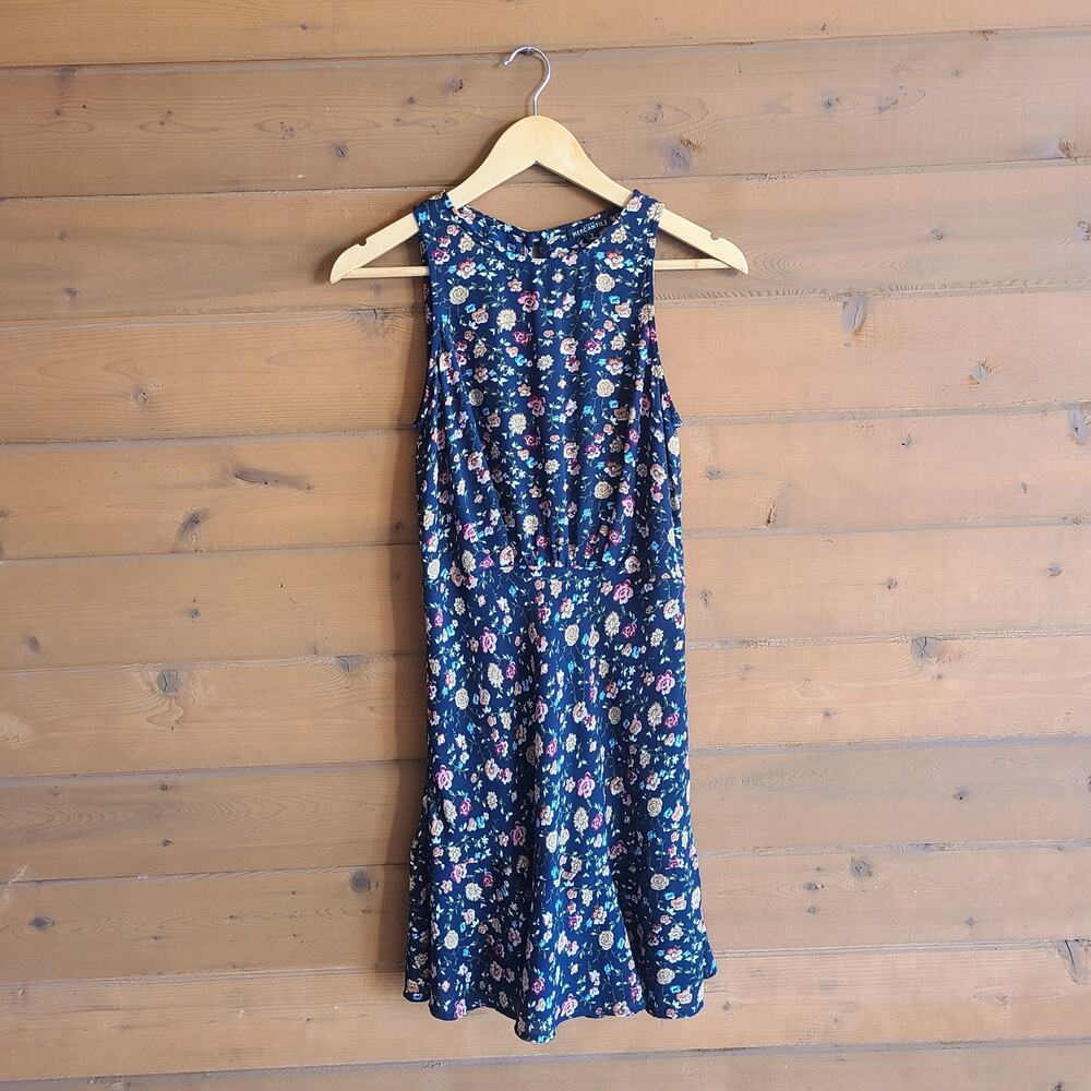 J. Crew Mercantile Floral Dress Tank Top Vintage Navy 2 Boho Cottagecore Preppy - Picture 2 of 7